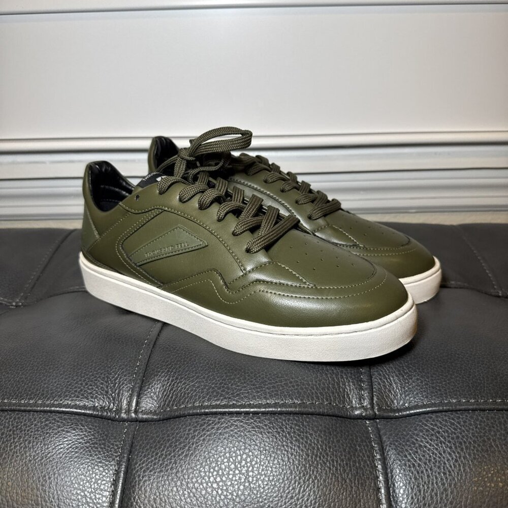 NWOT Thousand Fell Women’s Green Laced Court Sneakers Size 8